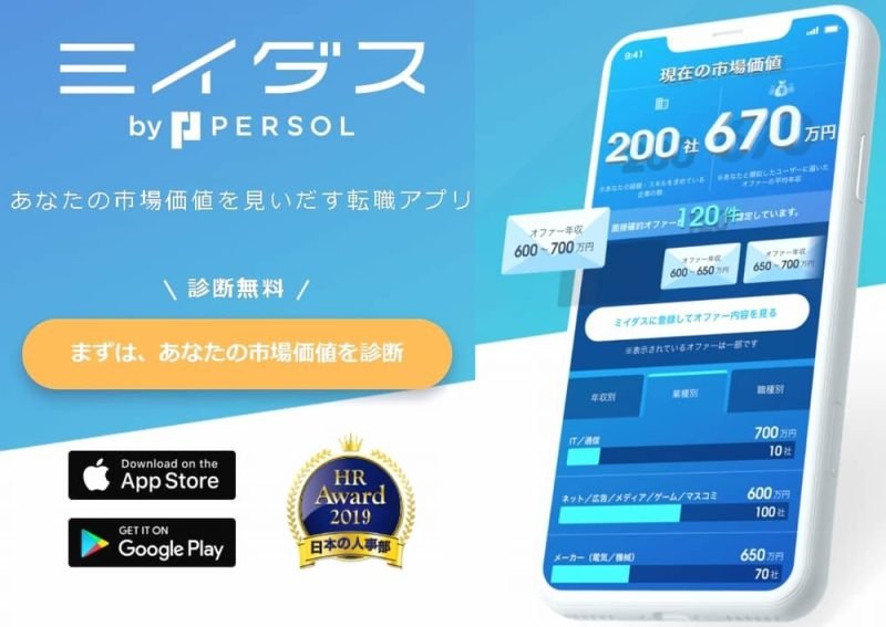 市場価値診断ミイダス