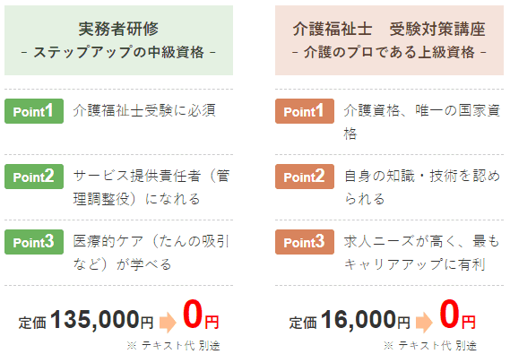 介護畑で資格を取って正社員になる女性。